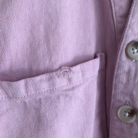 Show Me Your Mumu Range Denim Romper in Candy Pink XS - Picture 9 of 9